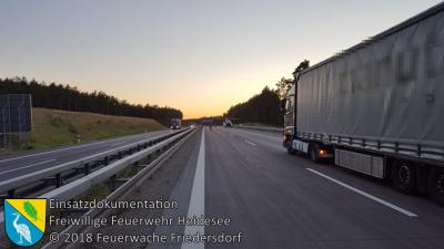 Vorschaubild: Einsatz 48/2018 | Transporter gegen LKW | BAB 12 AS Friedersdorf - AD Spreeau