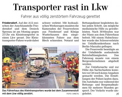 Vorschaubild: Zeitungsbericht aus der MAZ-Dahmeland vom 04.07.2018