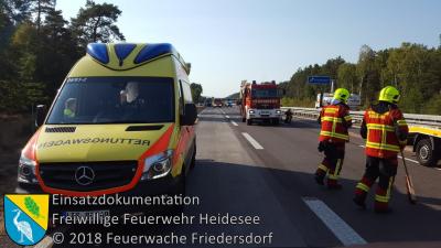 Vorschaubild: Einsatz 89/2018 | VU 3x Kleintransporter | BAB 12 AS Friedersdorf - AS Storkow