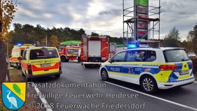 Vorschaubild: Einsatz 102/2018 | Motorrad gegen PKW | L40 OV Friedersdorf - Wolzig