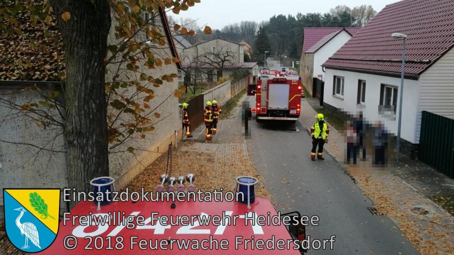 Bild: Einsatz 108/2018 | Holzheizkessel explodiert | Wolzig Klein Schauener Straße
