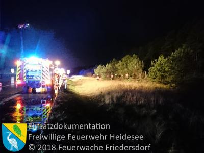 Vorschaubild: Einsatz 117/2018 | PKW von Fahrbahn abgekommen | BAB 10 AD Spreeau - AS Niederlehme