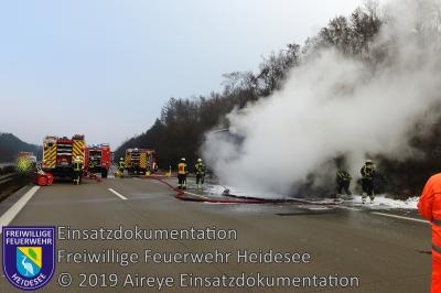 Vorschaubild: Einsatz 4/2019 | Brennender LKW Auflieger | BAB 10 AD Spreeau - AS Freienbrink