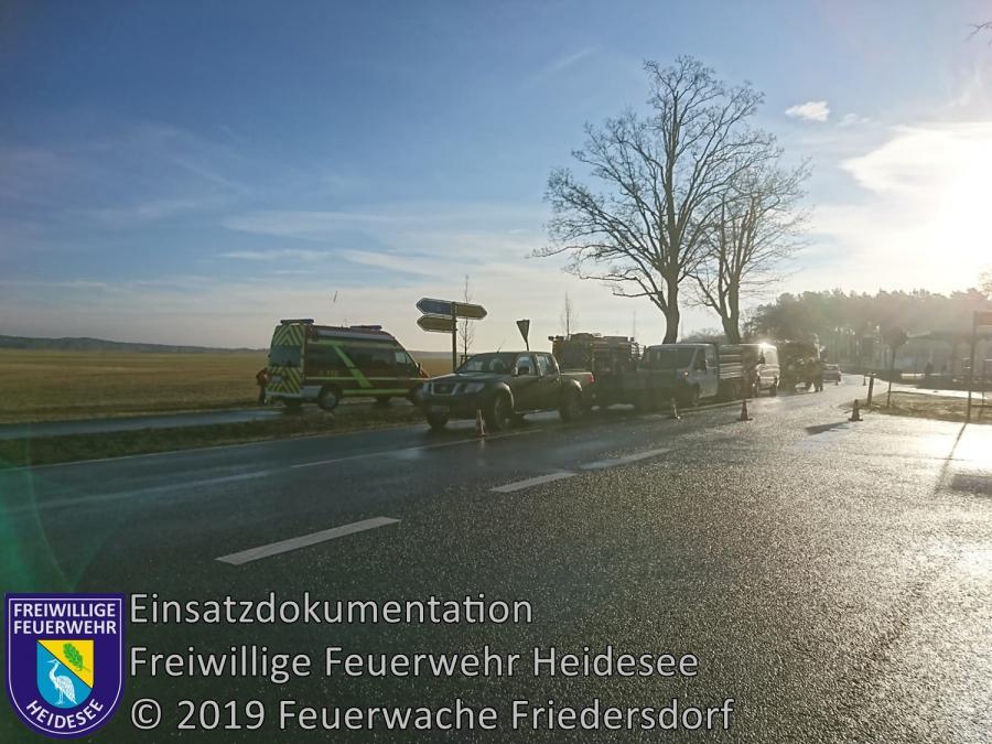 Bild: Einsatz 8/2019 | VU 3x Transporter | L 40 OV Wolzig - Friedersdorf