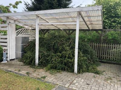 Kranzbinden Vorbereitung 
