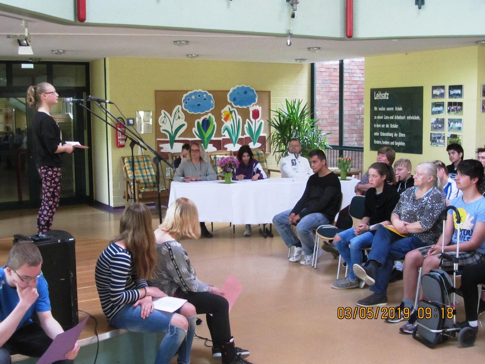 Schule am Neuen Teich Lübz Rezitatorenwettstreit
