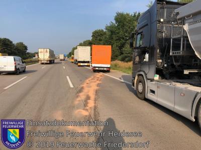 Vorschaubild: Einsatz 64/2019 | VU 2x LKW 1x Transporter | BAB 10 AD Spreeau - AS Niederlehme