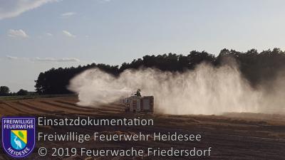 Vorschaubild: Einsatz 71/2019 | 3ha Getreidefeldbrand | Spreenhagen (LOS) Hauptstraße