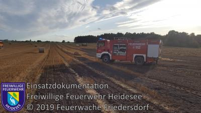 Vorschaubild: Einsatz 71/2019 | 3ha Getreidefeldbrand | Spreenhagen (LOS) Hauptstraße