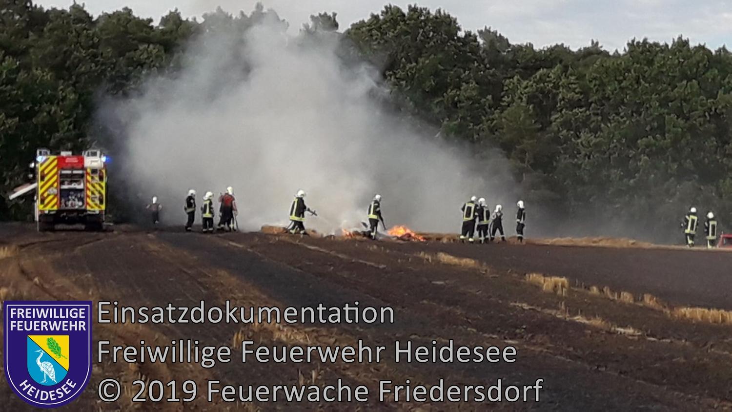 Bild: Einsatz 71/2019 | 3ha Getreidefeldbrand | Spreenhagen (LOS) Hauptstraße