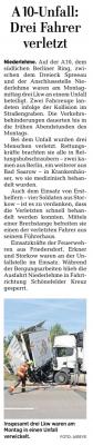 Vorschaubild: Zeitungsbericht aus der MAZ Dahmeland vom 24.09.2019