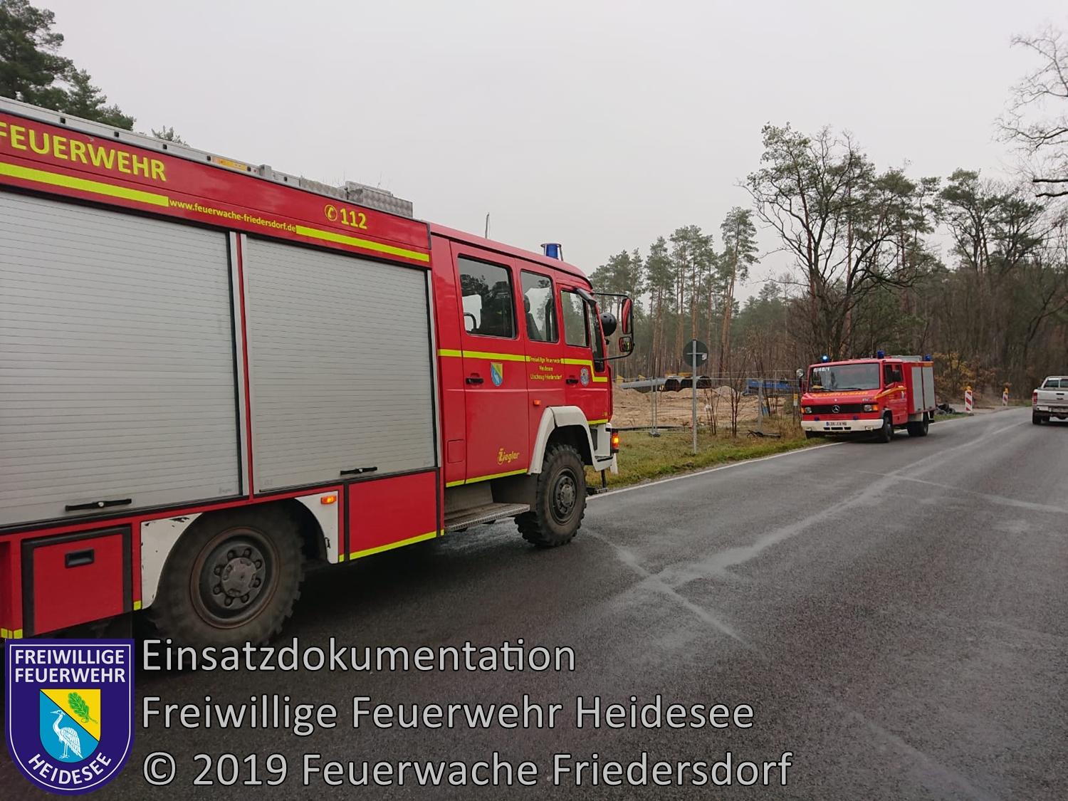 Bild: Einsatz 97/2019 | 1000m Dieselspur | L 40 OV Friedersdorf - Bindow