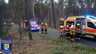 Vorschaubild: Einsatz 100/2019 | PKW gegen Baum | Dolgenbrodt Bindower Allee