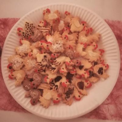 S&uuml;&szlig;e Pl&auml;tzchen mit H&uuml;hnermotiven 