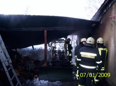 Foto des Albums: Einsatz Gebäudebrand in Ermsleben (07.01.2010)