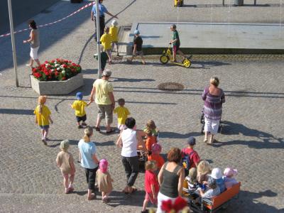 Foto des Albums: Verkehrsunterricht Marktplatz (30.06.2009)