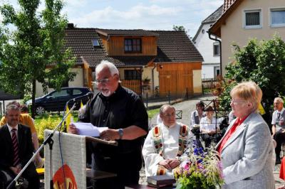Vorschaubild: H. Sünderhauf vom Amt für ländliche Entwicklung Bamberg bei seinem Grußwort