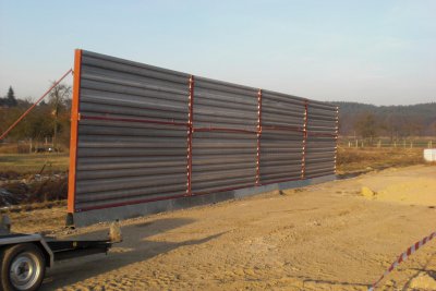 Vorschaubild: mobiler Lärmschutz im Tagebau - Januar 2012