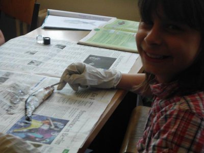 Foto des Albums: Die Klasse 5a präpariert Fische
