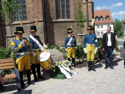 Vorschaubild: Gäste des Traditionsvereins der Lif Compagniet des Königlichen Osterbottens Regementes.