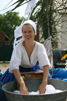 In der Kiesse wird gewaschen  (Bild vergr&ouml;&szlig;ern)
