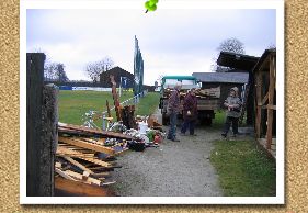 Abbruch der alten Schuppen 