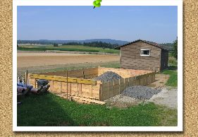Fundament f&uuml;r neuen Ger&auml;teraum 
