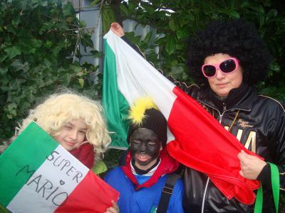 Sogar Karnevalsfans aus Italien haben uns begleitet... 