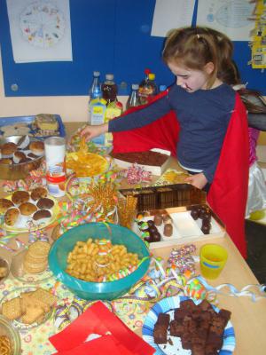 Das Buffet - ausnahmsweise ohne Obst und Rohkost... 