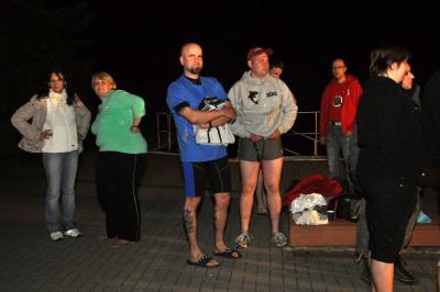 Warten auf den Start in Calau. 