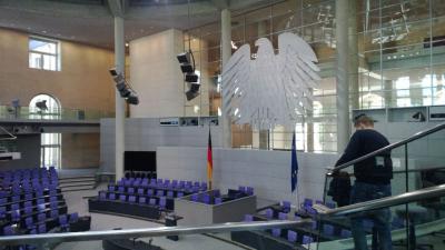 Blick auf die Regierungsbank 