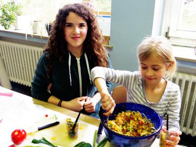 Alle durften probieren... Lecker! 