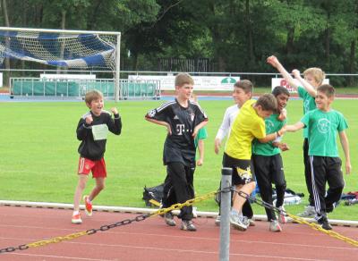 3. Platz bei der Staffel: Logi, Jannis, Maurice und Marvin 