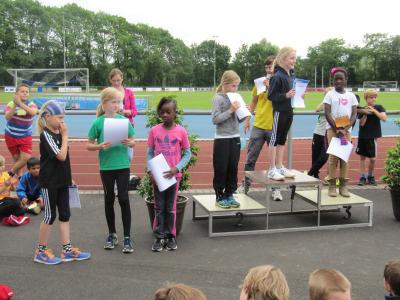 Jolinas 5. Platz beim Weitsprung! 