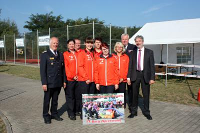 v.l.: Manfred Gerdes, Wettkampfteam , Norbert Zoschke, Rolf Holzschuher 