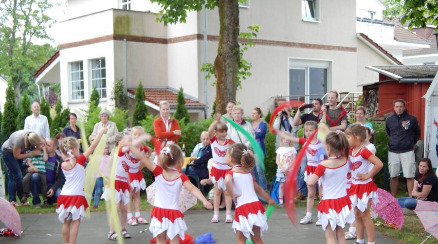 Bild: Die Kindertanzgruppe der Sportkita Falkennest war ein echter Publikumsmagnet!