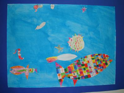Fantasietiere in der Unterwasserwelt 