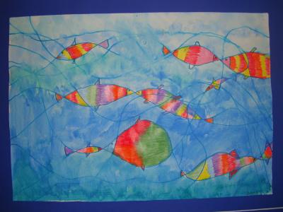 Schillernde Fische aus Linien gezaubert! 