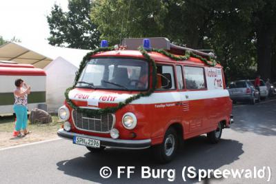 KLF auf Barkas der FF Radewiese 