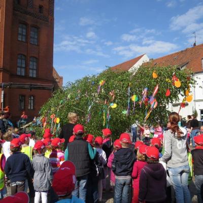 Foto des Albums: traditionelles Maibaumaufstellen auf dem Gr. Markt (30. 04. 2014)