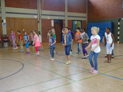 Auftritt der Hip Hop AG 