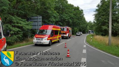 Vorschaubild: Einsatz 57/2015 VU 2x PKW Köpenicker Chaussee