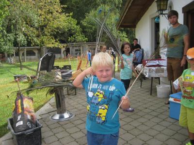 waren lauter Indianer unterwegs. 