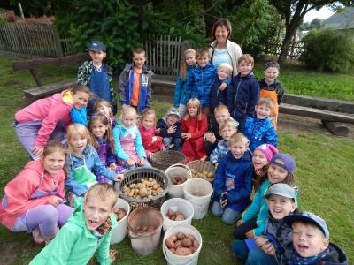 Foto des Albums: Kartoffelernte im Schulgarten