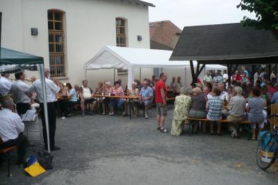 Am Nachmittag war das Konzert des Grenzlandblasorchesters sehr gut besucht.  (Bild vergr&ouml;&szlig;ern)