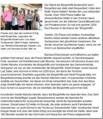 Foto des Albums: Tombola / Bürgerfest