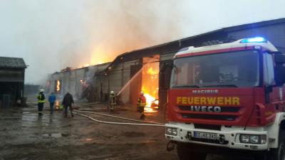 Fotoalbum Gebäudebrand in Massen