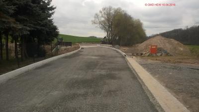 Ansicht der Br&uuml;ckenbaustelle Richtung Posterstein (Foto: Gemeinde) 