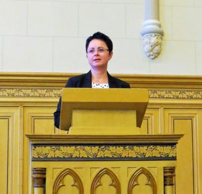 Begr&uuml;&szlig;ung durch B&uuml;rgermeisterin Annett Jura 