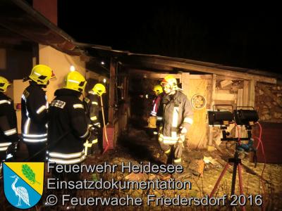 Vorschaubild: Einsatz 06/2016 | Schuppenbrand | Wolzig Friedersdorfer Straße
